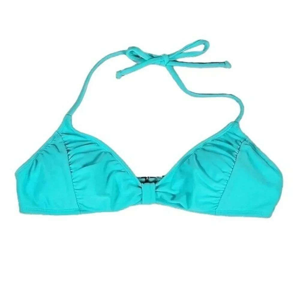 The Bikini Lab Ruched Bikini Top Sz L